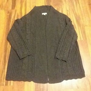 Dress Barn Charcoal Gray Cardigan Sweater